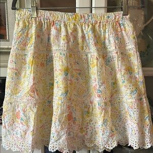 Jennifer & Grace Cottage coquette, Boho preppy, tiered floral print L